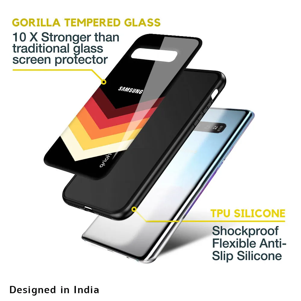 Abstract Arrow Pattern Glass Case For Samsung Galaxy M40