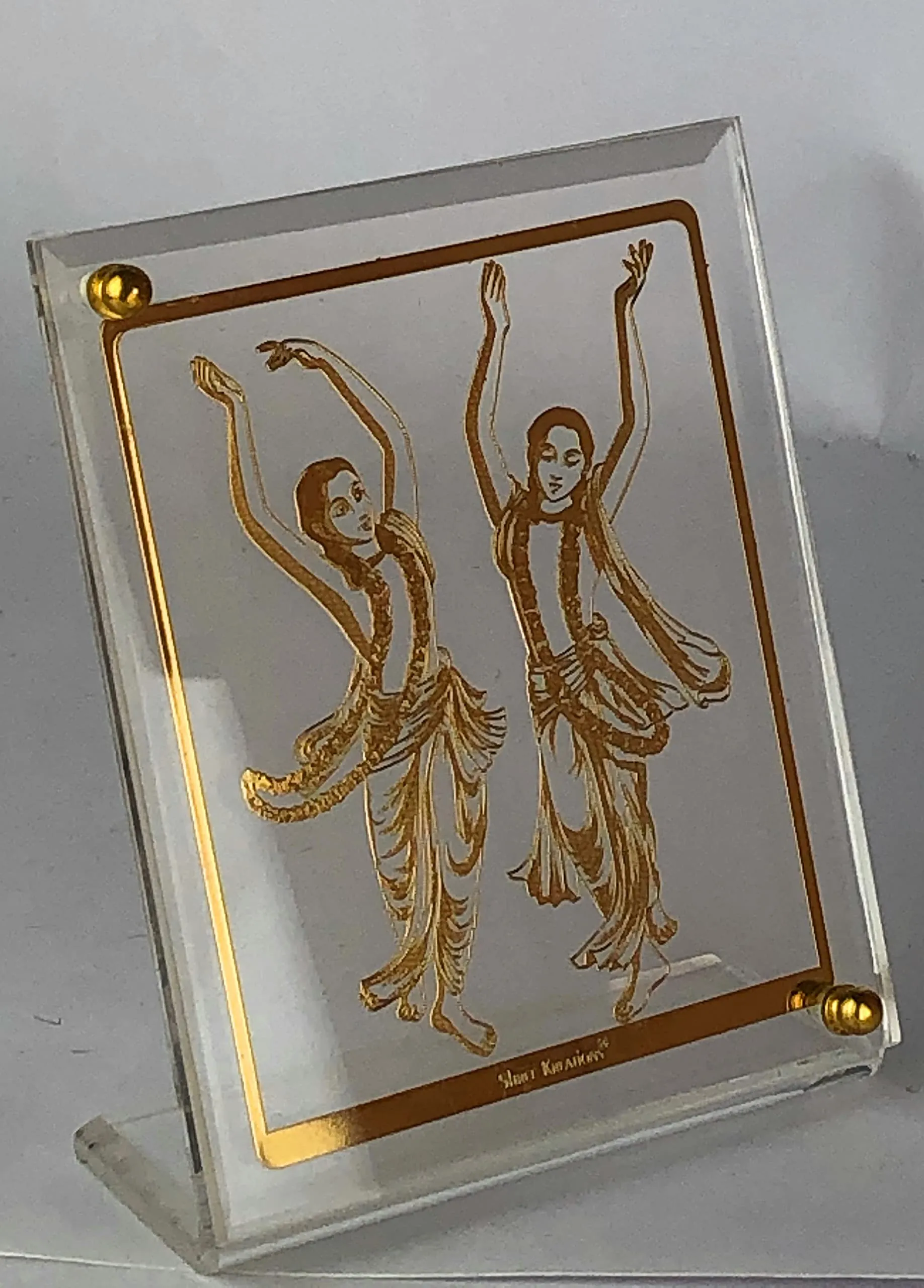 shree kreations Nitai Gauranga Table Top Photo Frames for Gift Puja Home Decor & Car Dashboard