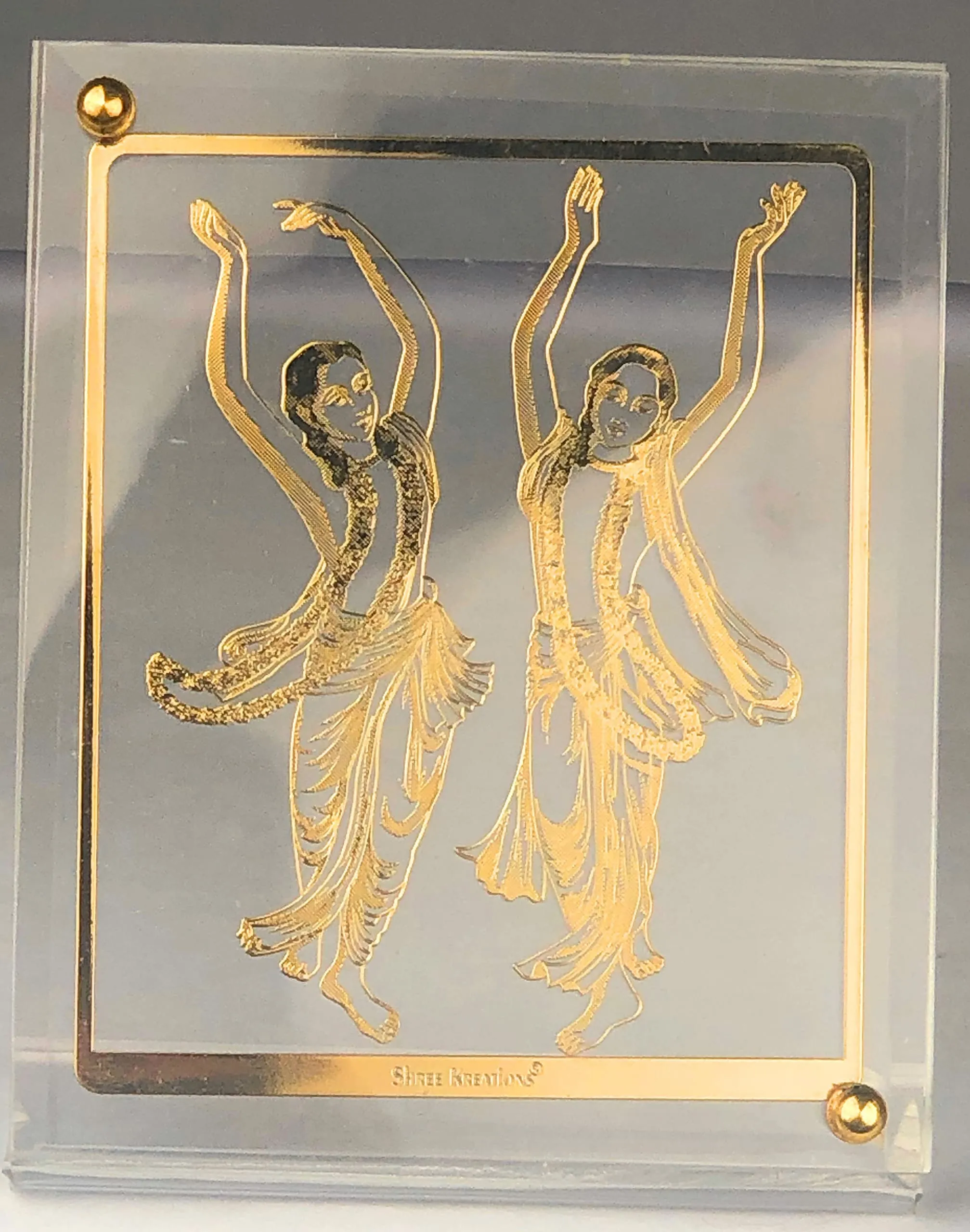 shree kreations Nitai Gauranga Table Top Photo Frames for Gift Puja Home Decor & Car Dashboard